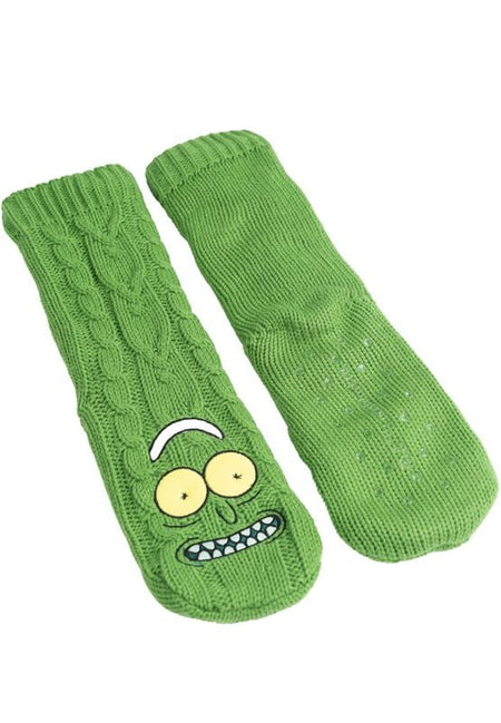 Chaussettes  de Rick & Morty - Pickle Rick - one size - pour Homme - vert - Rick & Morty