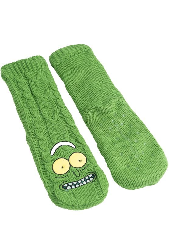 Chaussettes  de Rick & Morty - Pickle Rick - one size - pour Homme - vert - Rick & Morty