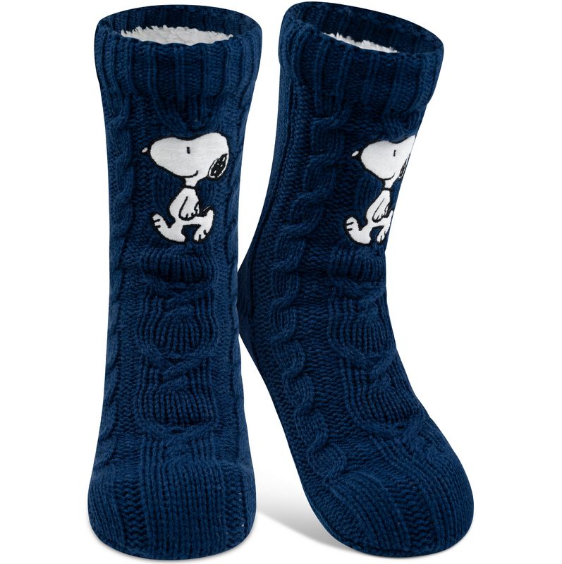 Chaussettes  de Snoopy - Snoopy - Chaussettes d'Hiver - one size - pour Femme - bleu foncé - Snoopy