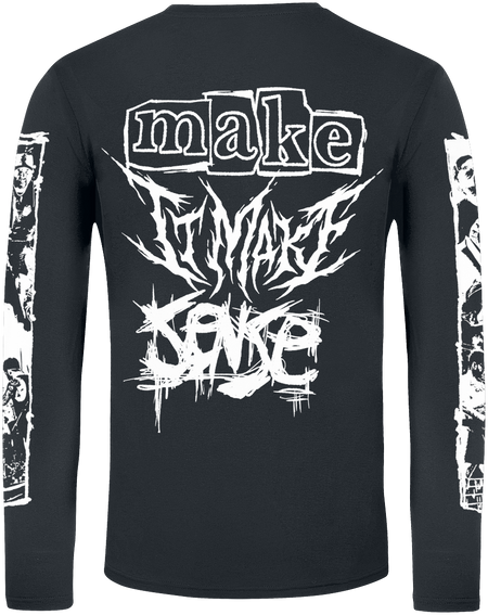 T-shirt manches longues  de A Day To Remember - Make it Make Sense - S à 3XL - pour Homme - noir - A Day To Remember - View 2