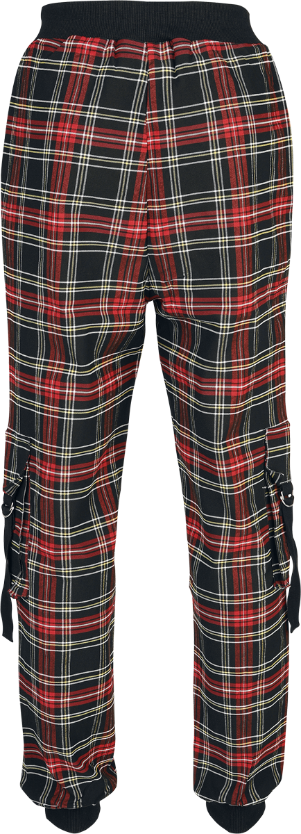 Pantalon en toile  de Jawbreaker - Jogging Cargo - Tartan - XS à M - pour Femme - noir/rouge - Jawbreaker - View 2