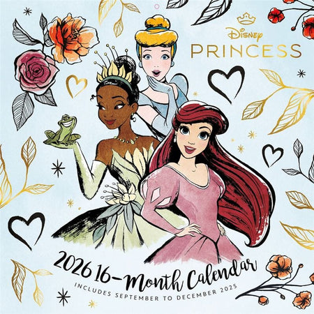 Calendrier mural Disney de Walt Disney - Princesses Disney - Calendrier Mural 2026 - pour Unisexe - multicolore - Walt Disney