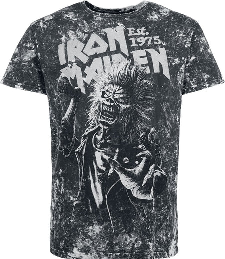 T-Shirt Manches courtes  de Iron Maiden - Eddie - S à 3XL - pour Homme - noir/gris - Iron Maiden