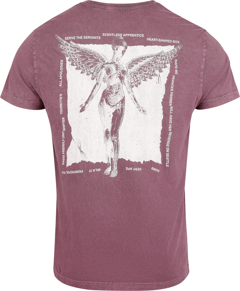 T-Shirt Manches courtes  de Nirvana - In Utero - S à 4XL - pour Homme - lilas - Nirvana - View 2