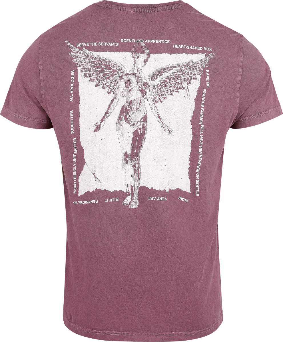 T-Shirt Manches courtes  de Nirvana - In Utero - S à 4XL - pour Homme - lilas - Nirvana - View 2