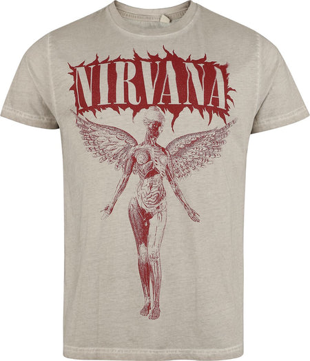 T-Shirt Manches courtes  de Nirvana - In Utero - S à 4XL - pour Homme - gris - Nirvana