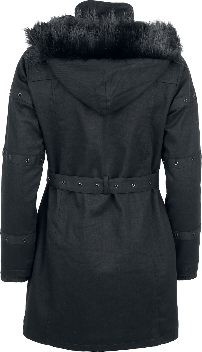Veste mi-saison Gothic de Poizen Industries - Lois Jacket - S à 4XL - pour Femme - noir - Poizen Industries - View 2