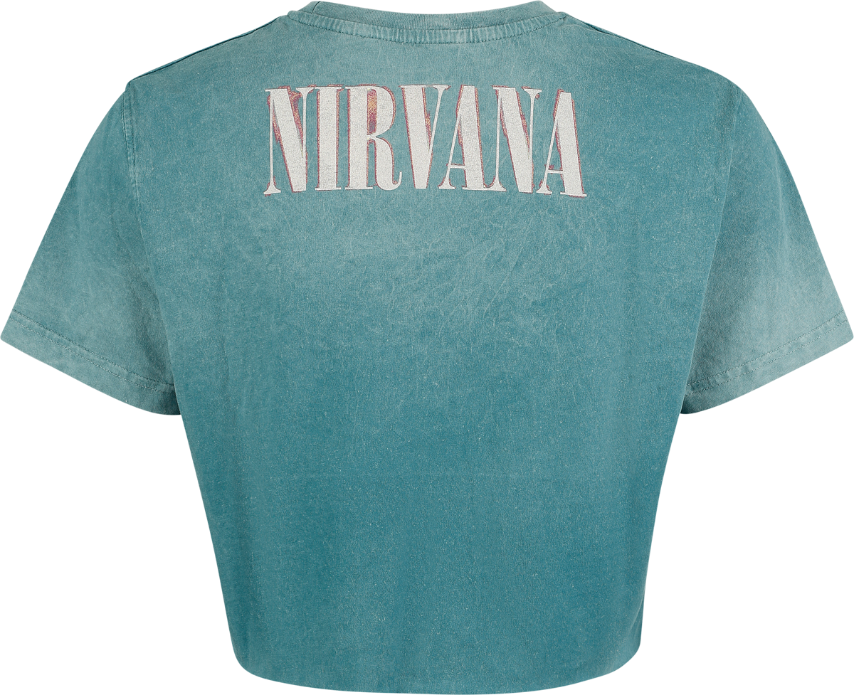 T-Shirt Manches courtes  de Nirvana - Angel - S à 3XL - pour Femme - bleu - Nirvana - View 2