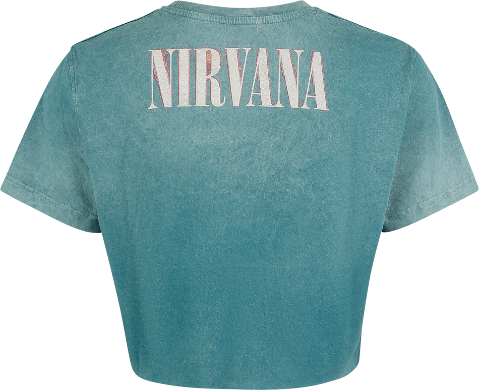 T-Shirt Manches courtes  de Nirvana - Angel - S à 3XL - pour Femme - bleu - Nirvana - View 2