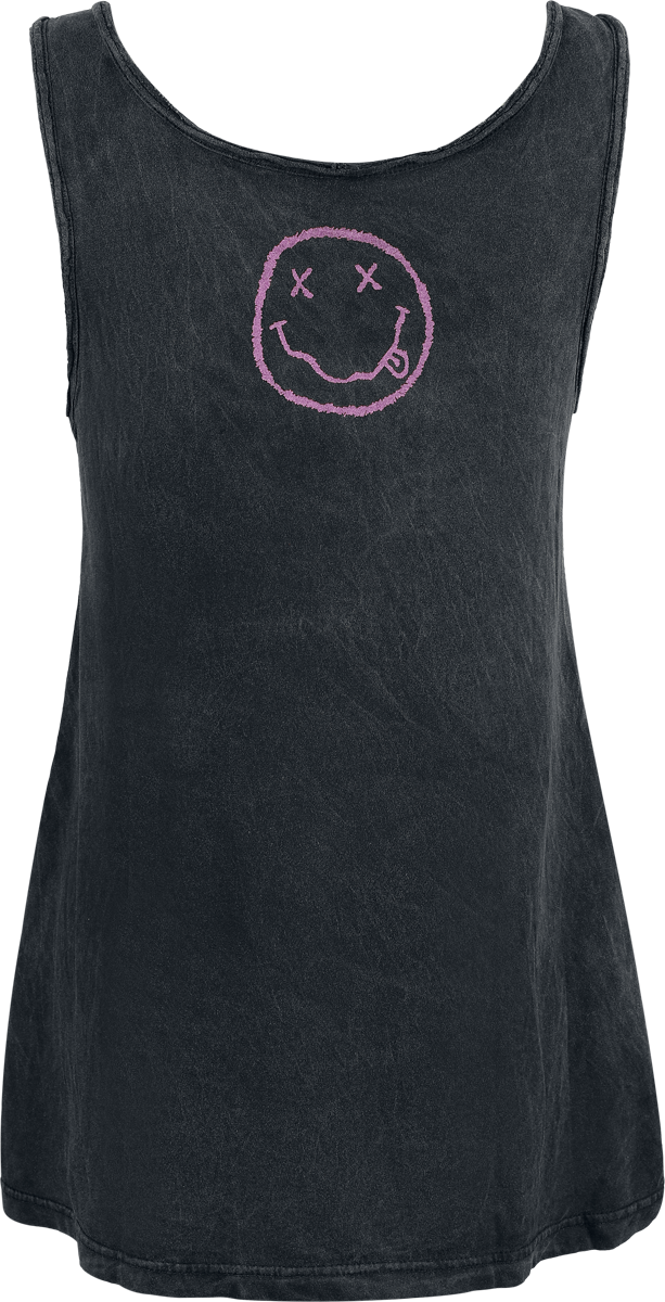 Top  de Nirvana - Smiley - S à L - pour Femme - noir - Nirvana - View 2