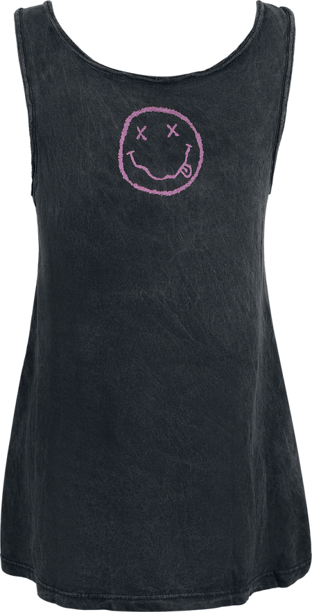 Top  de Nirvana - Smiley - S à L - pour Femme - noir - Nirvana - View 2