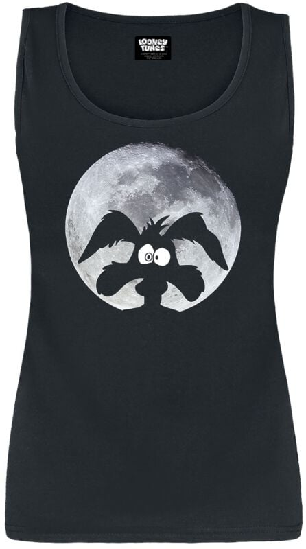 Débardeur  de Looney Tunes - Coyote - Moonlight - S à XXL - pour Femme - noir - Looney Tunes