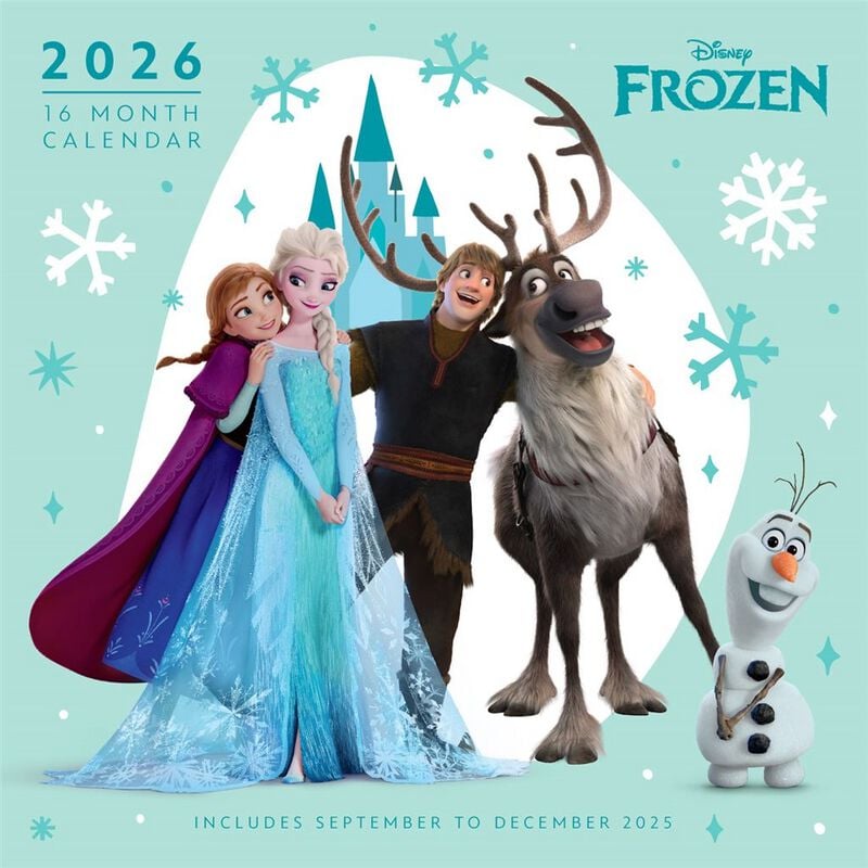 Calendrier mural Disney de La Reine Des Neiges - Calendrier Mural 2026 - pour Unisexe - multicolore - La Reine Des Neiges