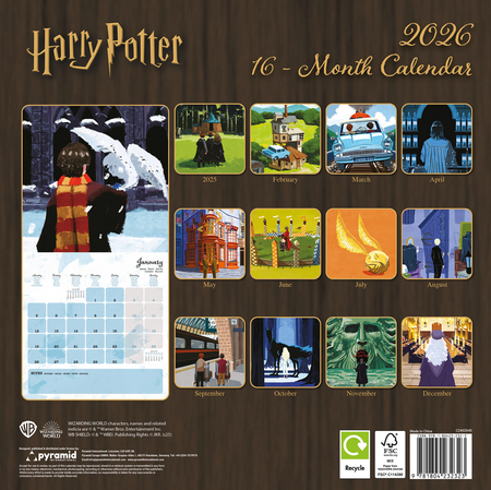 Calendrier mural  de Harry Potter - Calendrier Mural 2026 - pour Unisexe - multicolore - Harry Potter - View 2