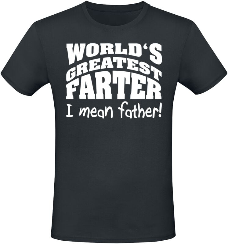 T-Shirt Manches courtes Fun de Slogans - World`s Greatest Farter - M à 3XL - pour Homme - noir - Slogans