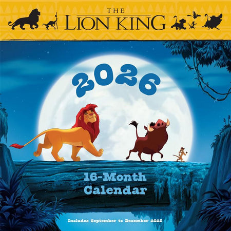 Calendrier mural Disney de Le Roi Lion - Calendrier Mural 2026 - pour Unisexe - multicolore - Le Roi Lion