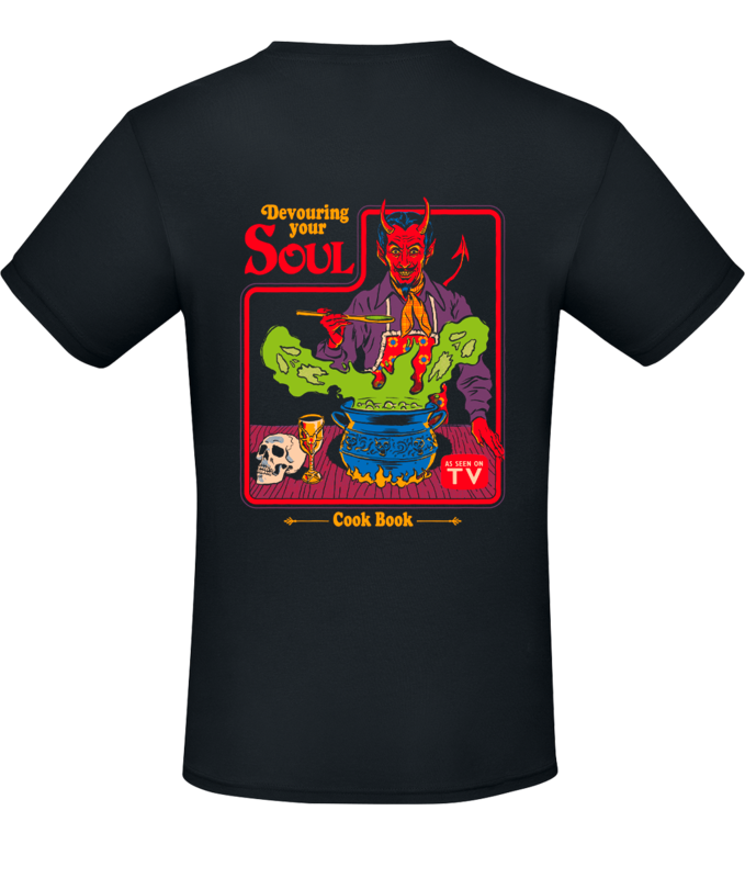 T-Shirt Manches courtes Fun de Steven Rhodes - Devouring Your Soul - S à XXL - pour Homme - noir - Steven Rhodes - View 2