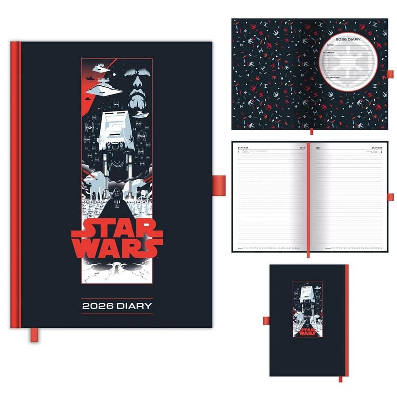 Agenda  de Star Wars - Agenda 2026 - pour Indifférent - multicolore - Star Wars
