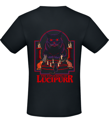 T-Shirt Manches courtes Fun de Steven Rhodes - Lucipurr - S à XXL - pour Homme - noir - Steven Rhodes - View 2
