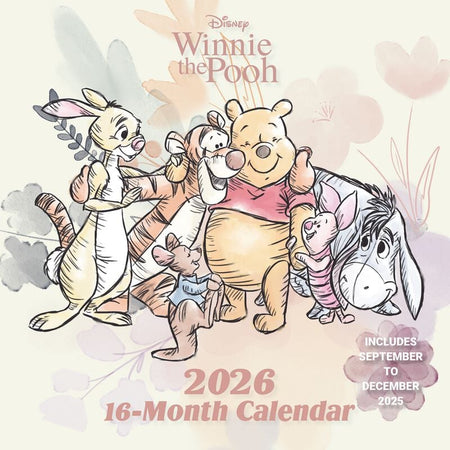 Calendrier mural Disney de Winnie L'Ourson - Calendrier Mural 2026 - pour Unisexe - multicolore - Winnie L'Ourson
