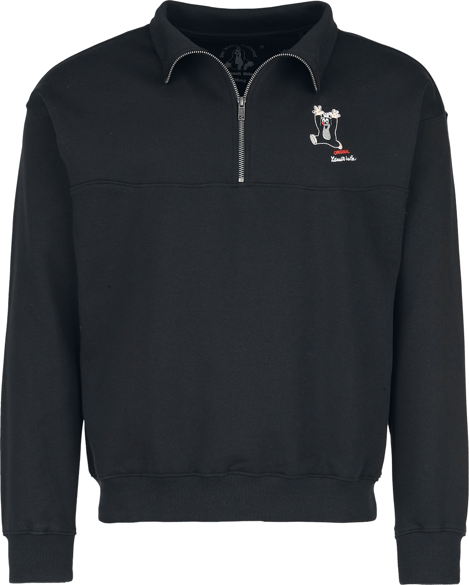 Sweat-shirt  de The Little Mole - La Petite Taupe - Pull Col Camionneur - S à 3XL - pour Homme - noir - The Little Mole - View 2