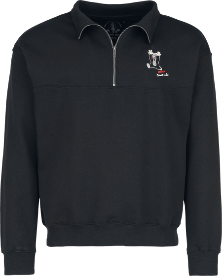 Sweat-shirt  de The Little Mole - La Petite Taupe - Pull Col Camionneur - S à 3XL - pour Homme - noir - The Little Mole - View 2