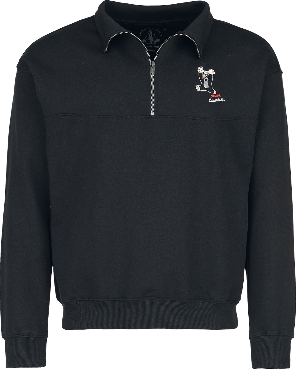 Sweat-shirt  de The Little Mole - La Petite Taupe - Pull Col Camionneur - S à 3XL - pour Homme - noir - The Little Mole - View 2