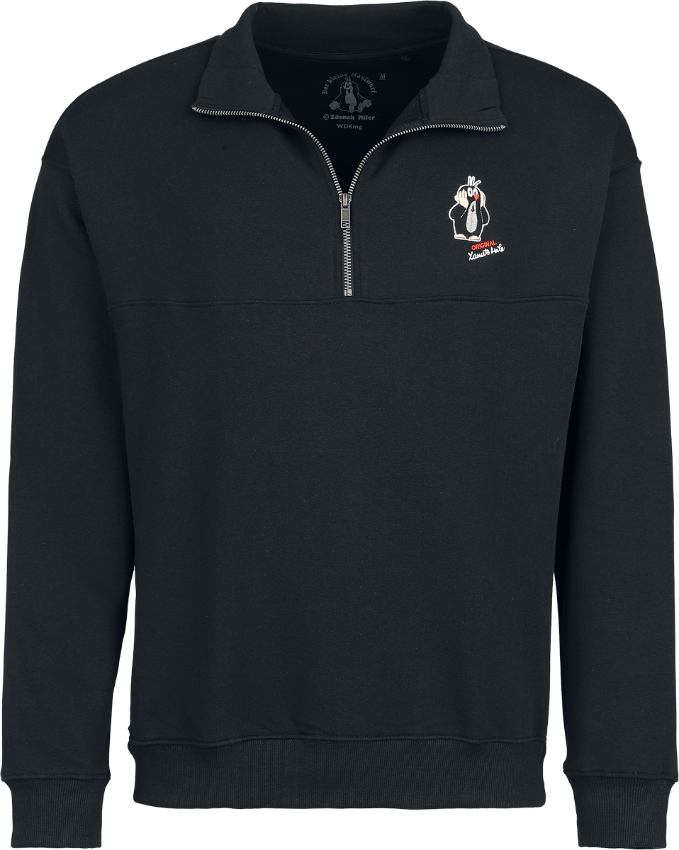 Sweat-shirt  de The Little Mole - La Petite Taupe - Pull Col Camionneur - S à 3XL - pour Homme - noir - The Little Mole - View 2