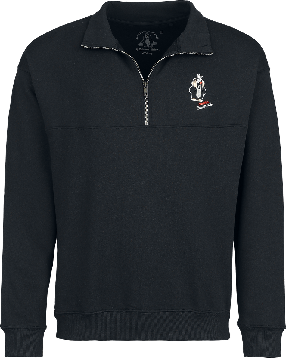 Sweat-shirt  de The Little Mole - La Petite Taupe - Pull Col Camionneur - S à 3XL - pour Homme - noir - The Little Mole - View 2