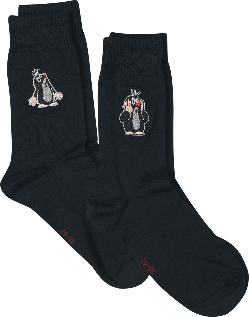 Chaussettes  de The Little Mole - La Petite Taupe - Lot de 2 - EU39-42 à EU 43-46 - pour Unisexe - noir - The Little Mole