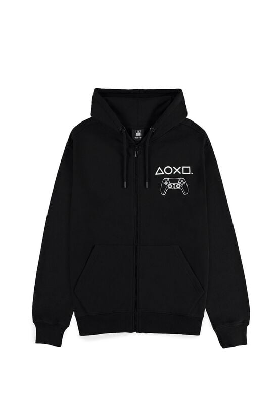 Sweat-shirt zippé à capuche Gaming de Playstation - Logo Playstation - S à XXL - pour Homme - noir - Playstation