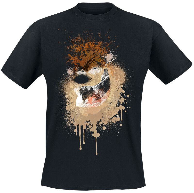T-Shirt Manches courtes  de Looney Tunes - Taz - Spray Paint - M à XXL - pour Homme - noir - Looney Tunes