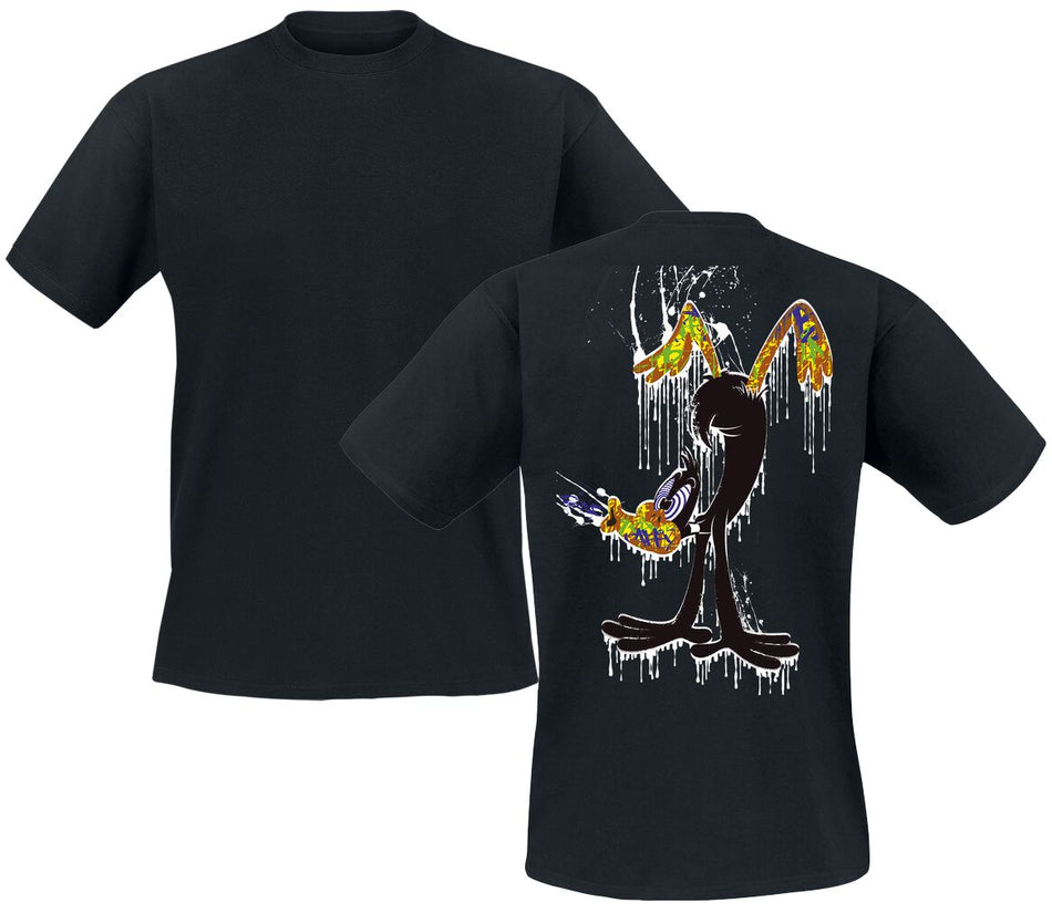 T-Shirt Manches courtes  de Looney Tunes - Daffy Duck - Poirier Peinture - M à 3XL - pour Homme - noir - Looney Tunes