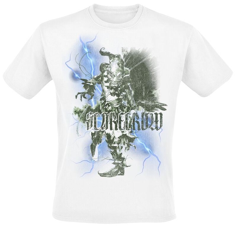 T-Shirt Manches courtes  de Batman - L'Épouvantail - Spark - M à 3XL - pour Homme - blanc - Batman
