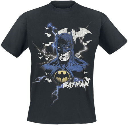 T-Shirt Manches courtes  de Batman - Serious Face - M à 3XL - pour Homme - noir - Batman