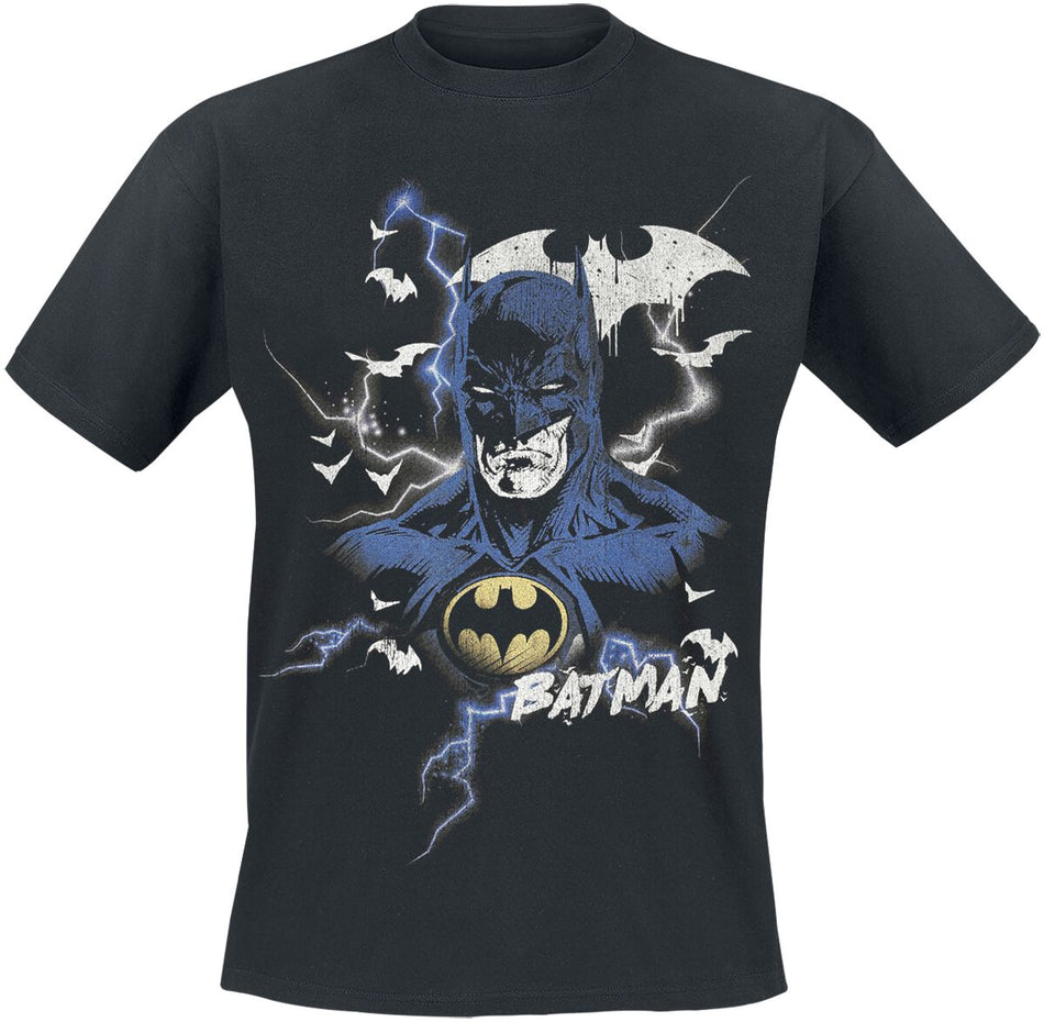 T-Shirt Manches courtes  de Batman - Serious Face - M à 3XL - pour Homme - noir - Batman