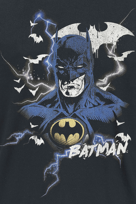 T-Shirt Manches courtes  de Batman - Serious Face - M à 3XL - pour Homme - noir - Batman - View 2
