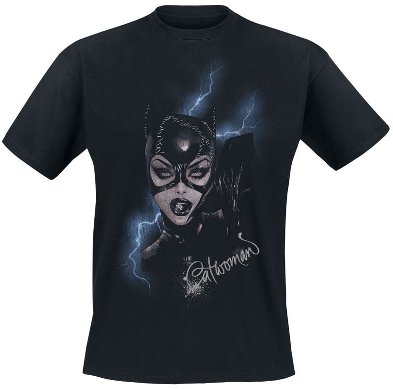 T-Shirt Manches courtes  de Batman - Catwoman - Pose - M à 3XL - pour Homme - noir - Batman
