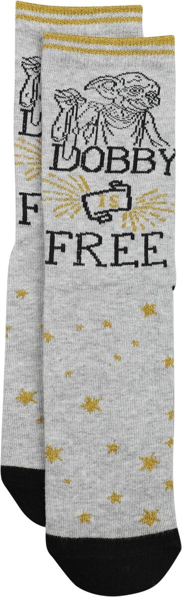 Chaussettes  de Harry Potter - Dobby Is Free - S-M à L-XL - pour Unisexe - multicolore - Harry Potter
