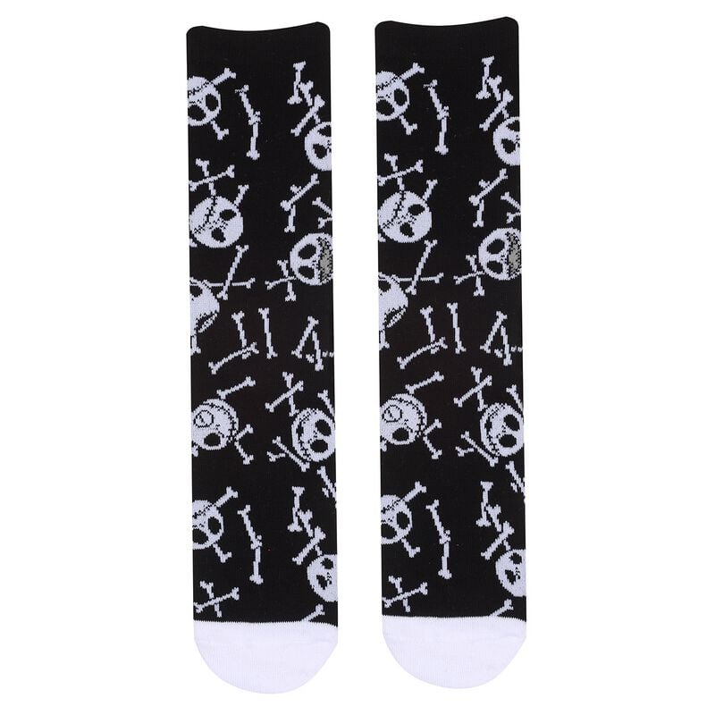 Chaussettes Disney de L'Étrange Noël De Monsieur Jack - Bones - S-M à L-XL - pour Unisexe - noir/blanc - L'Étrange Noël De Monsieur Jack