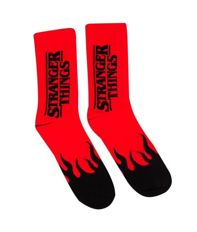 Chaussettes  de Stranger Things - Red Flame - S-M - pour Unisexe - rouge/noir - Stranger Things