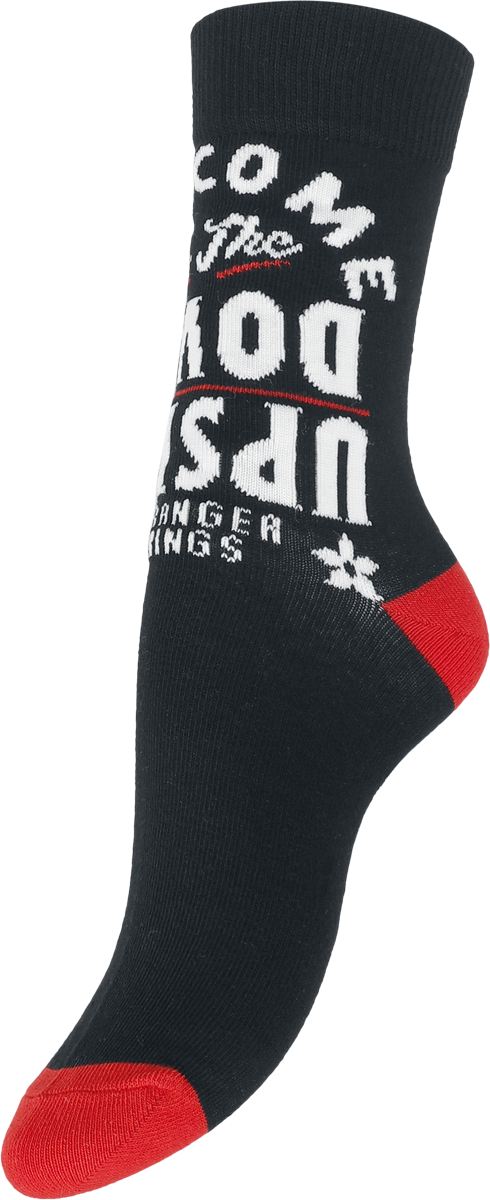 Chaussettes  de Stranger Things - Upside Down - S-M à L-XL - pour Unisexe - noir/rouge/blanc - Stranger Things - View 2