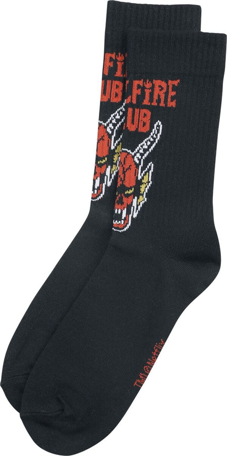 Chaussettes  de Stranger Things - Hellfire Club - S à L - pour Unisexe - noir/rouge/blanc - Stranger Things