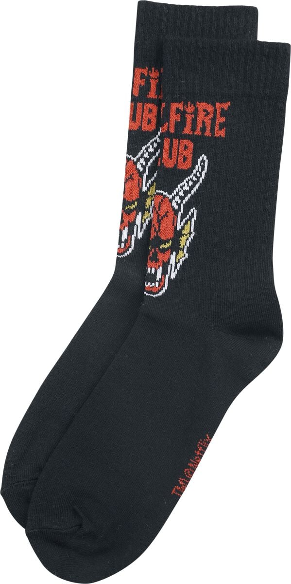 Chaussettes  de Stranger Things - Hellfire Club - S à L - pour Unisexe - noir/rouge/blanc - Stranger Things