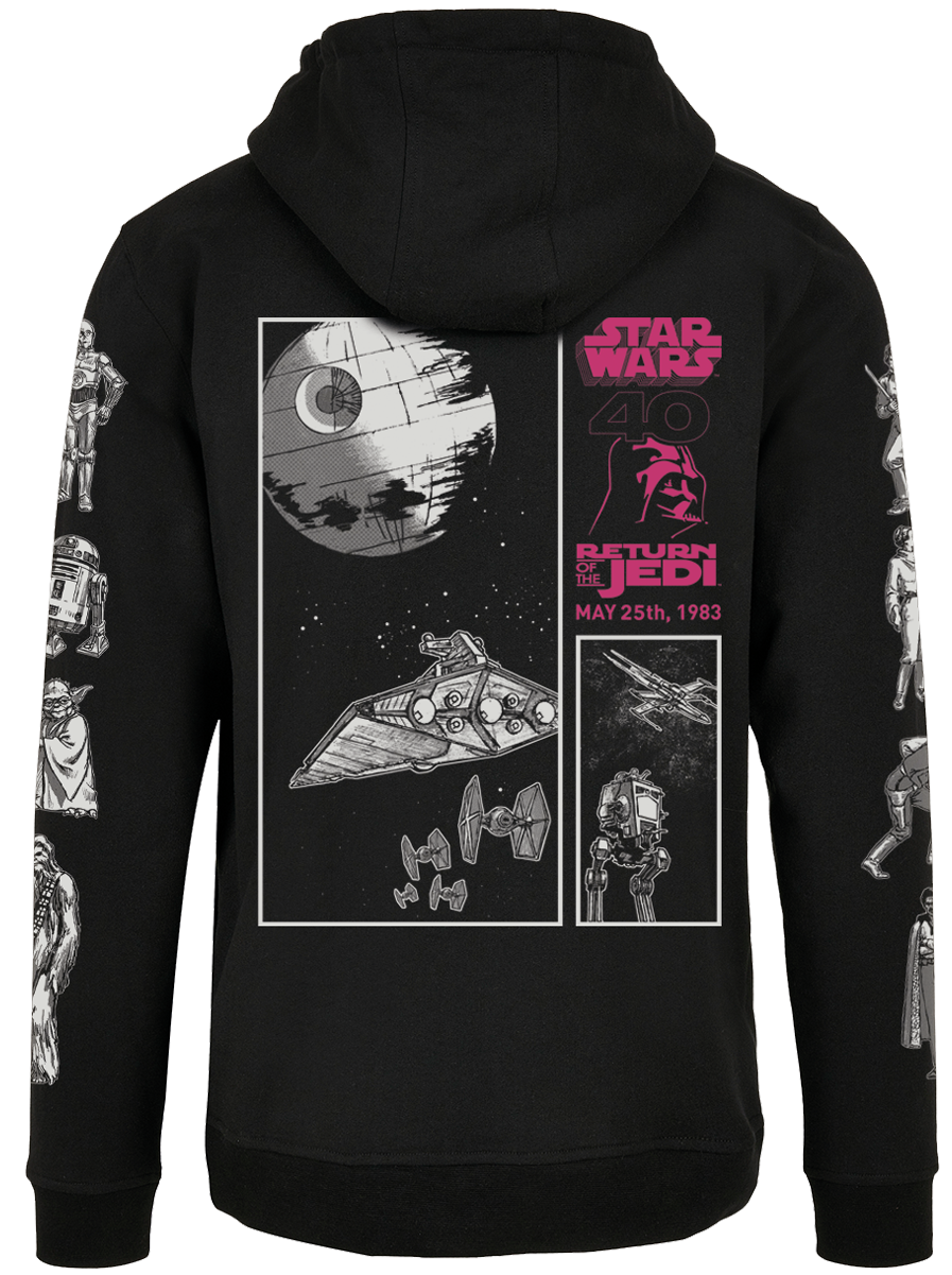 Sweat-shirt à capuche Disney de Star Wars - Star Wars Épisode 6 - Le Retour du Jedi - S à XXL - pour Homme - noir - Star Wars - View 2