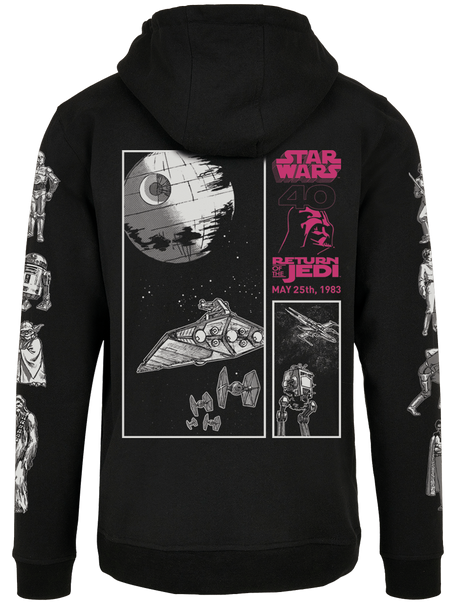 Sweat-shirt à capuche Disney de Star Wars - Star Wars Épisode 6 - Le Retour du Jedi - S à XXL - pour Homme - noir - Star Wars - View 2