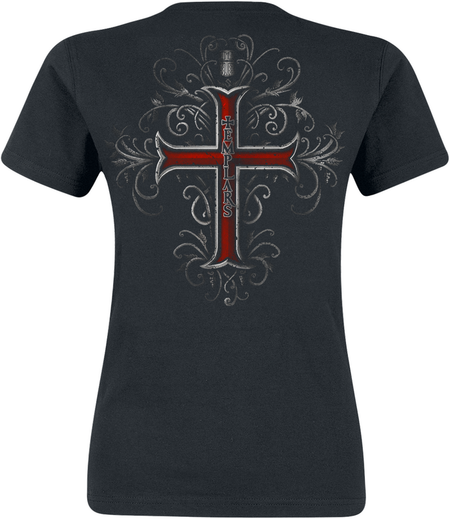 T-Shirt Manches courtes  de Sabaton - Templars - S à XXL - pour Femme - noir - Sabaton - View 2