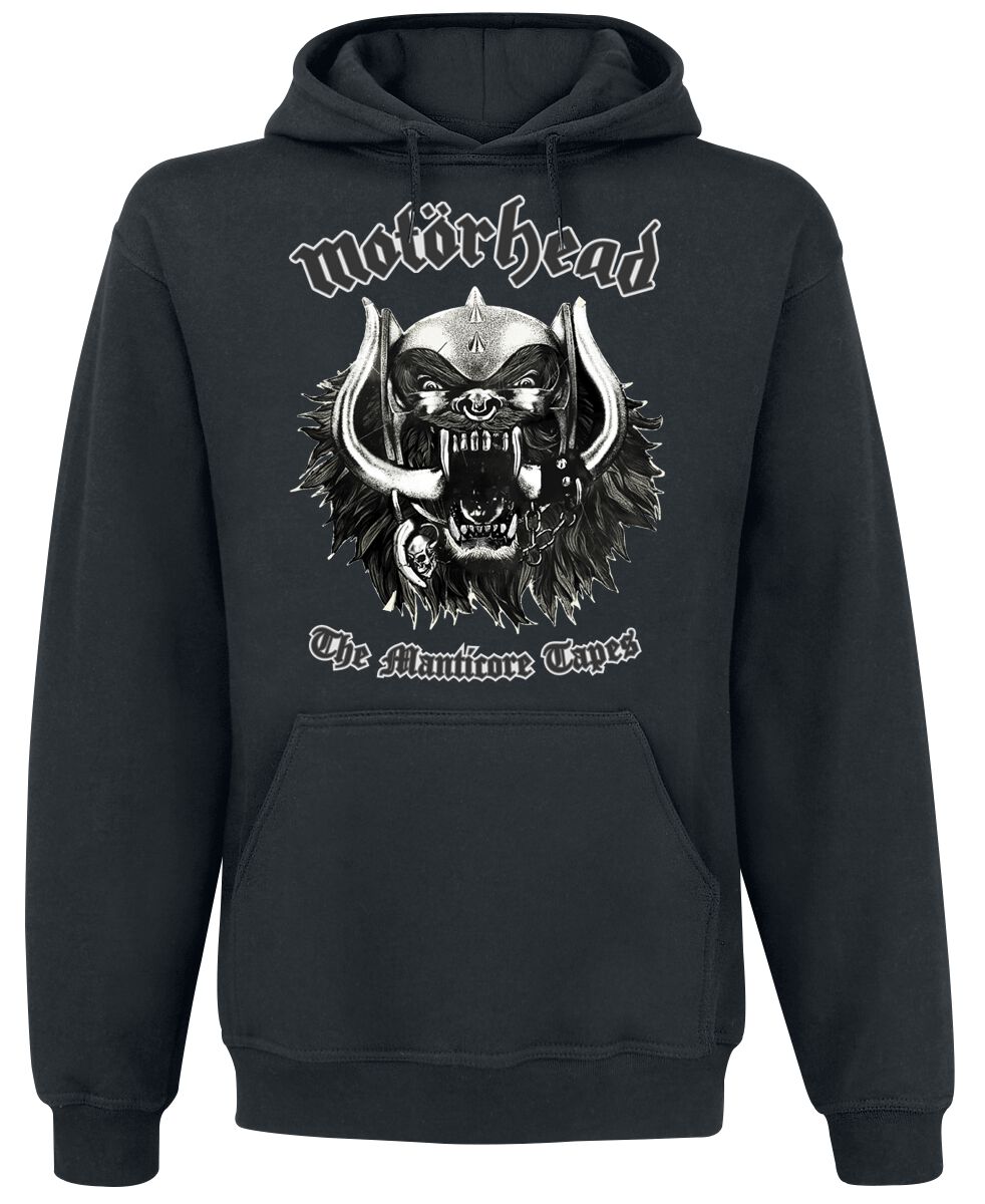 Sweat-shirt à capuche  de Motörhead - The Manticore Tapes - S à XL - pour Homme - noir - Motörhead