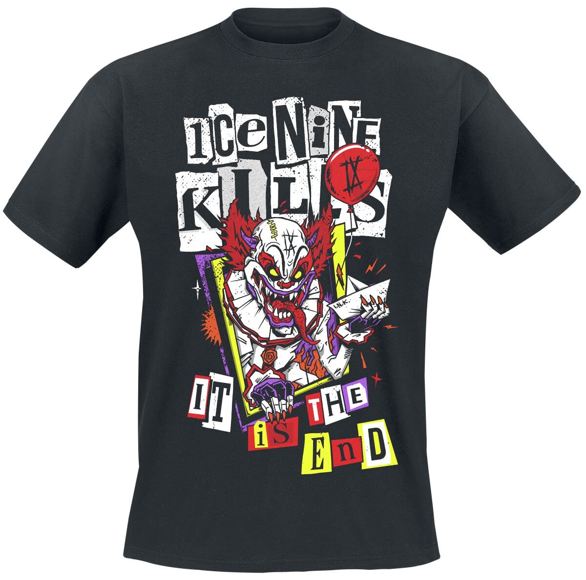 T-Shirt Manches courtes  de Ice Nine Kills - It Is The End - S à 4XL - pour Homme - noir - Ice Nine Kills
