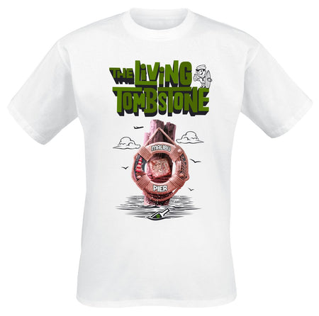 T-Shirt Manches courtes  de The Living Tombstone - Malibu Pier - S à XXL - pour Homme - blanc - The Living Tombstone